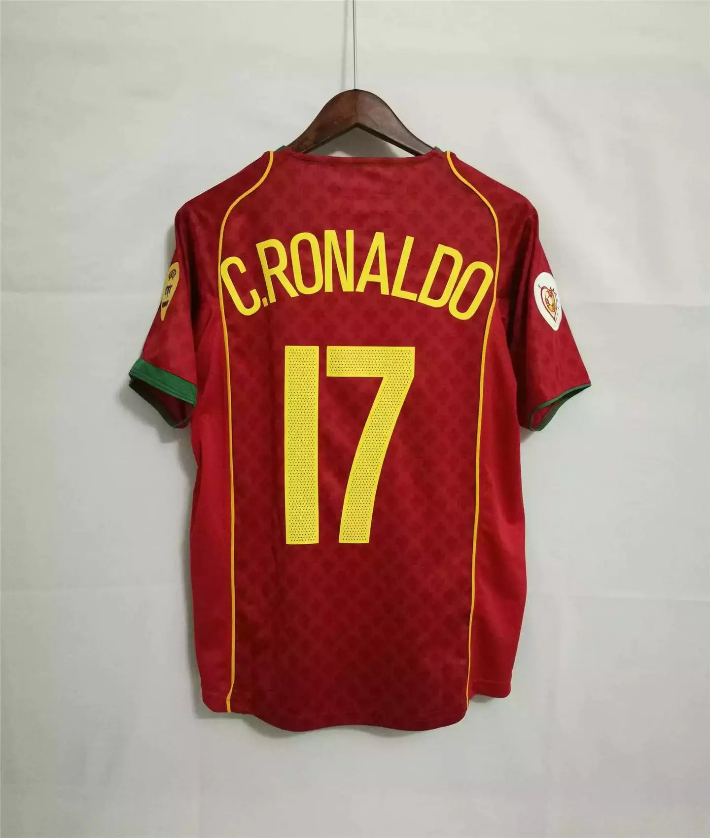 2004 Nike Portugal Home RONALDO Soccer Jersey