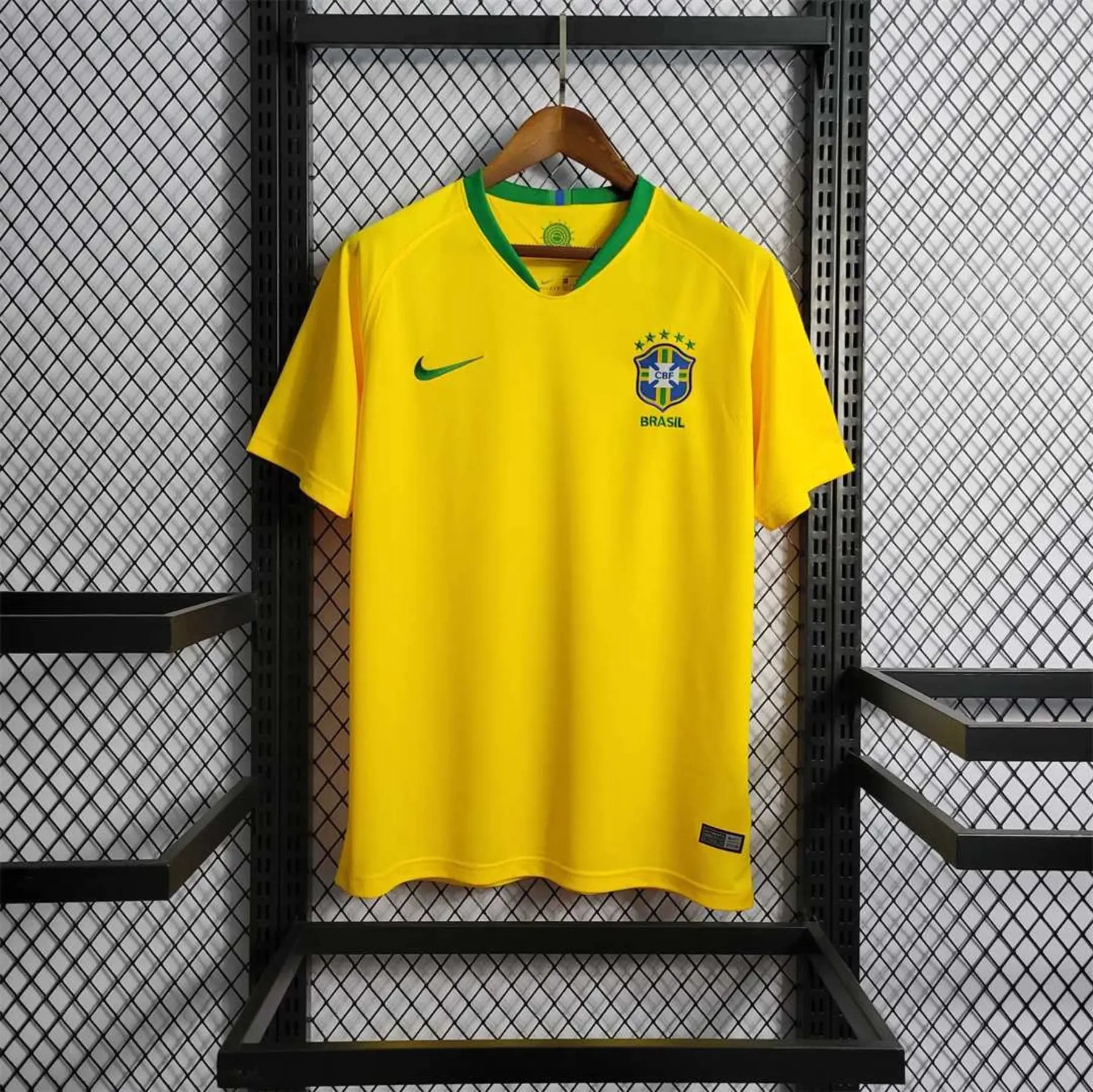 2018 Nike Brazil Home Soccer Jersey