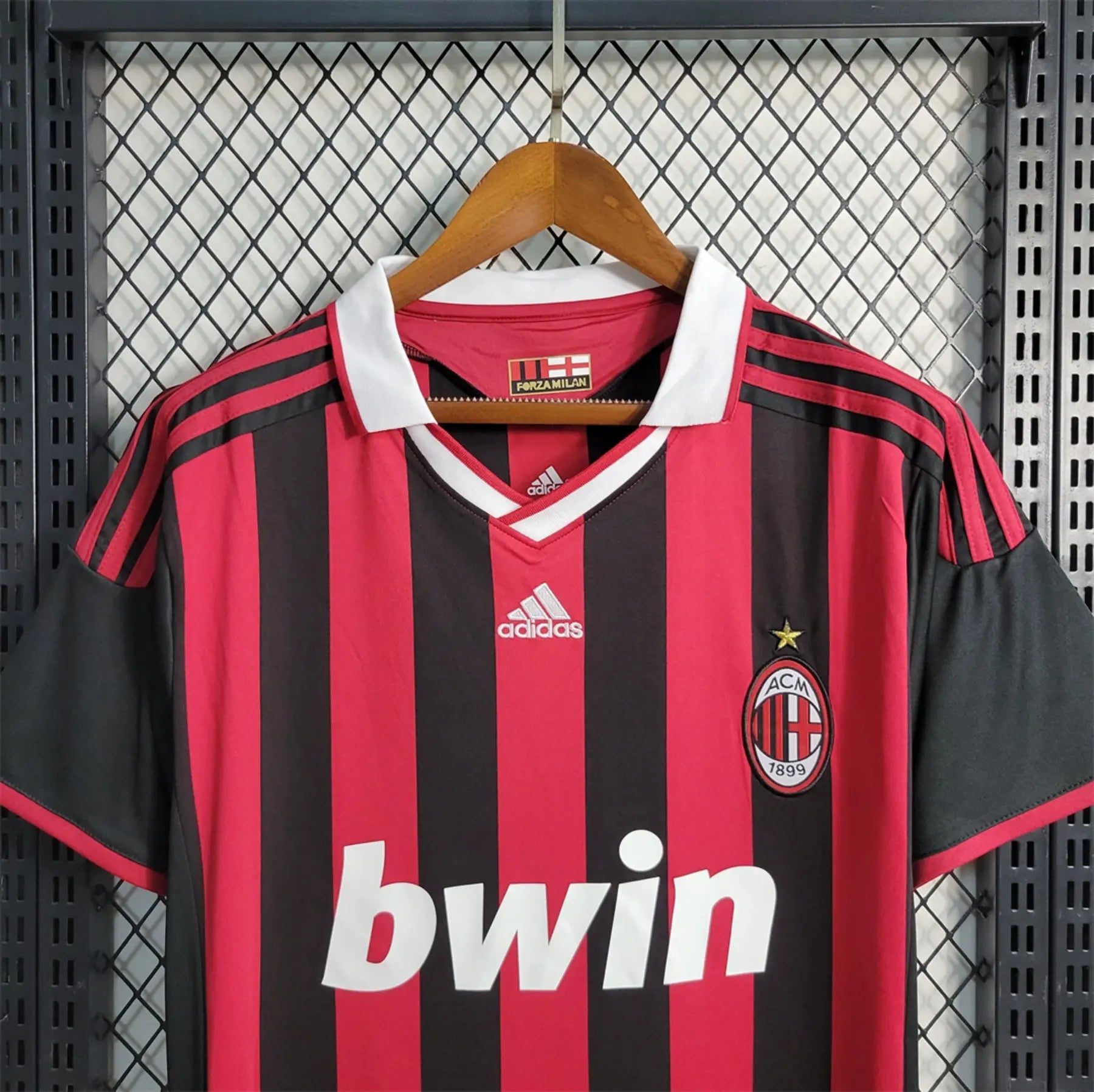 2009 2010 Adidas AC Milan Home Beckham Soccer Jersey