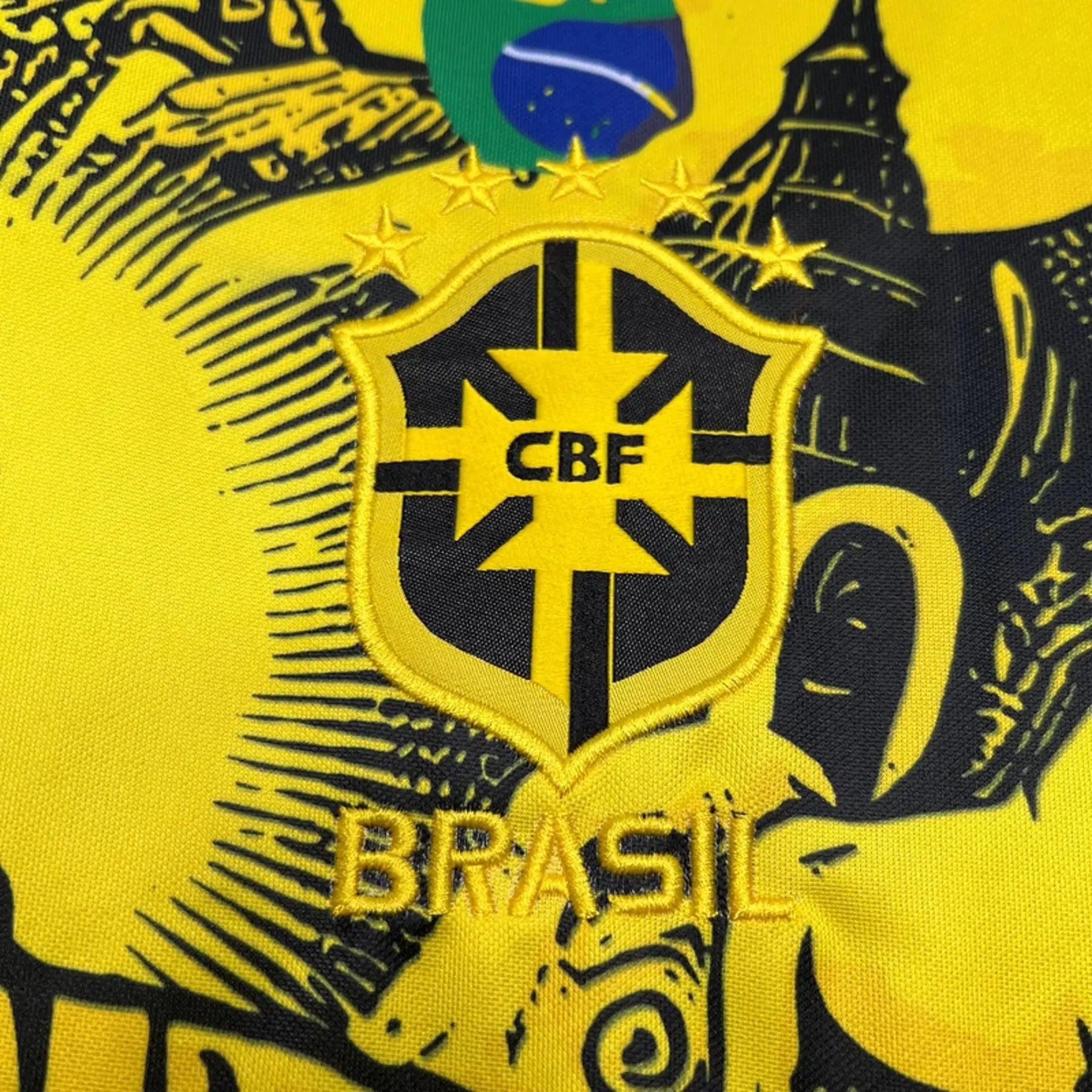 Nike Brazil Yellow Special Jesus Soccer Jersey