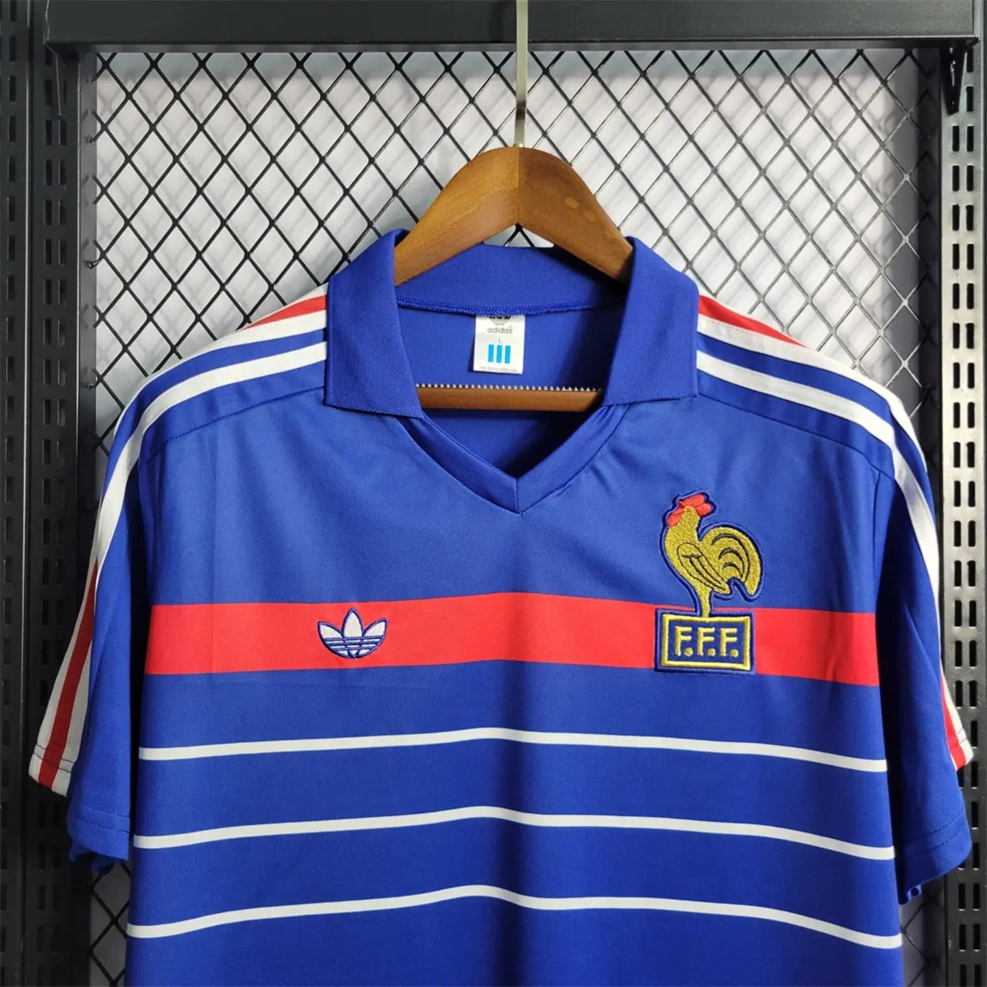 1984 Adidas France Home Soccer Jersey