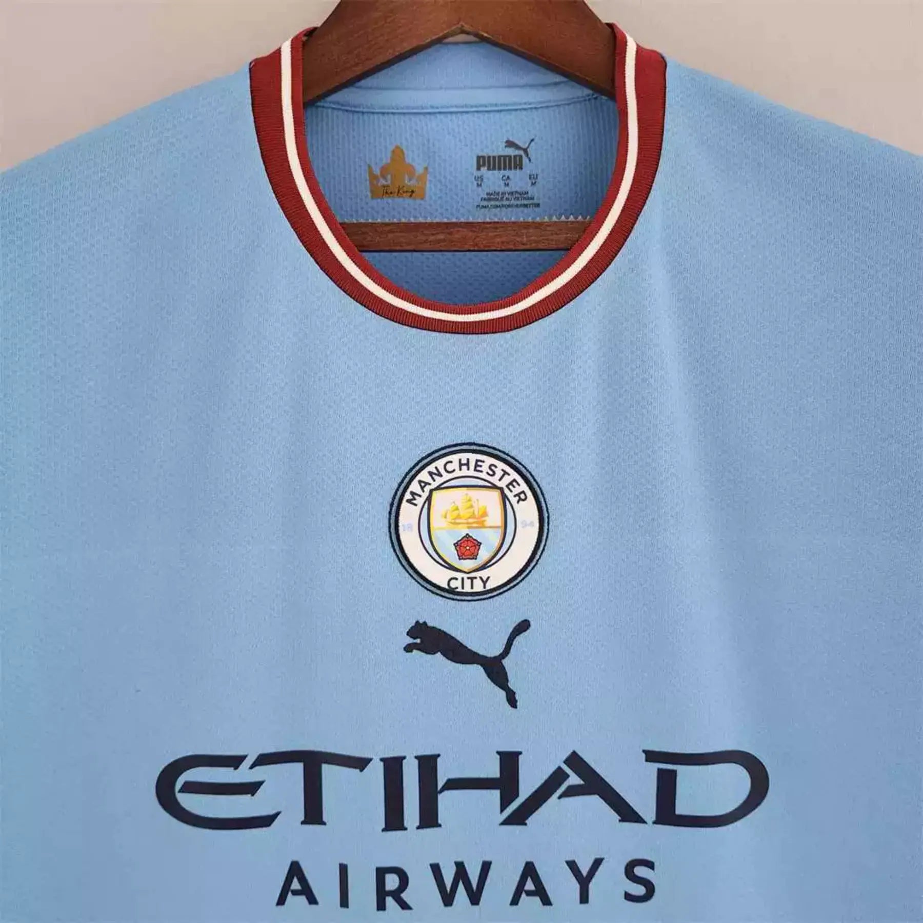 2022 2023 Puma Manchester City Home Haaland Soccer Jersey